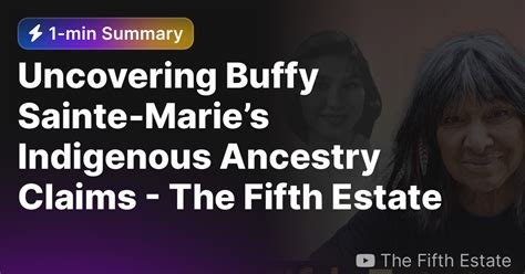 Uncovering Buffy Sainte Maries Indigenous Ancestry Claims The Fifth