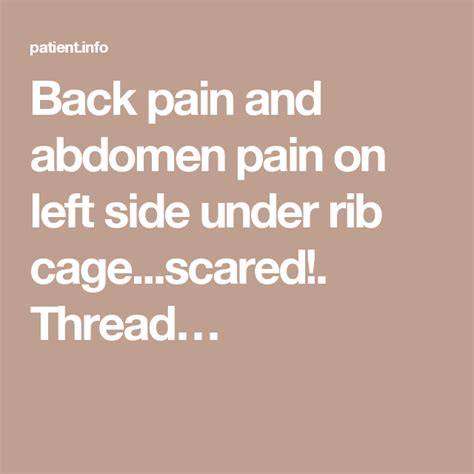 Rib Cage Back Pain What Does Pain Under Right Rib Cage Tell You Do