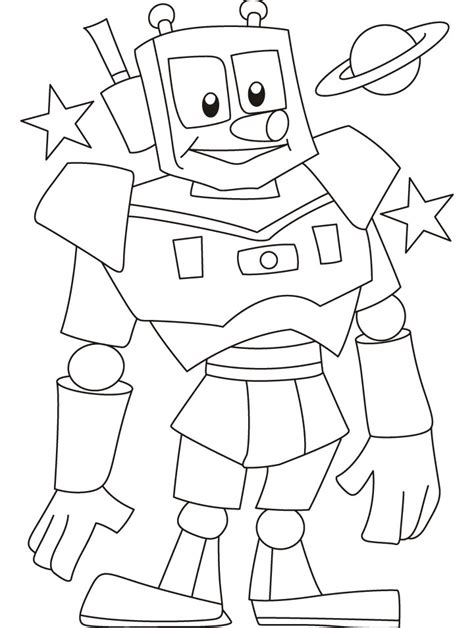 Hudtopics Robot Coloring Pages To Print