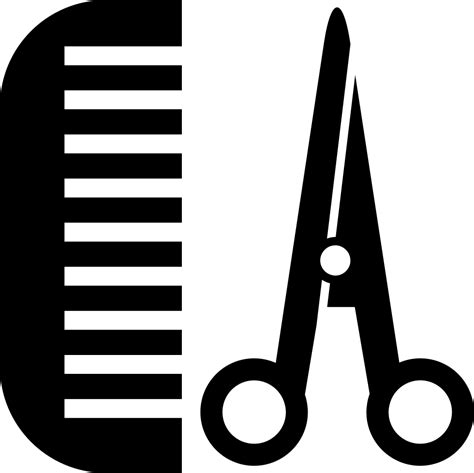 Comb Svg Scissors Scissors And Comb Icon Png Clipart Full Size