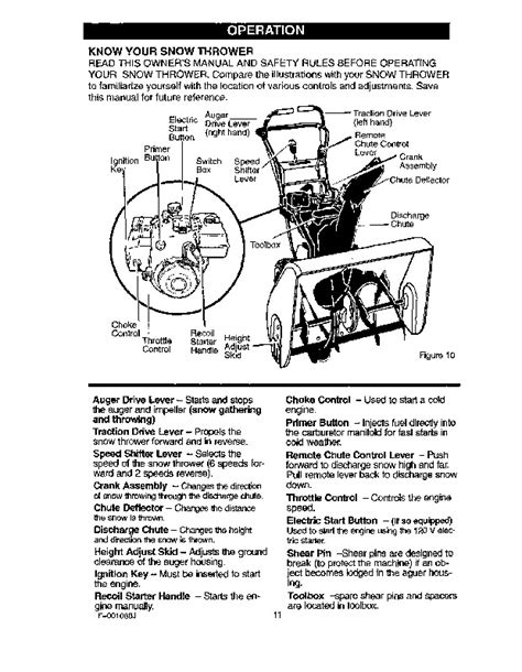 Craftsman 536886260 26 Inch Snow Blower Owners Owners Manual English