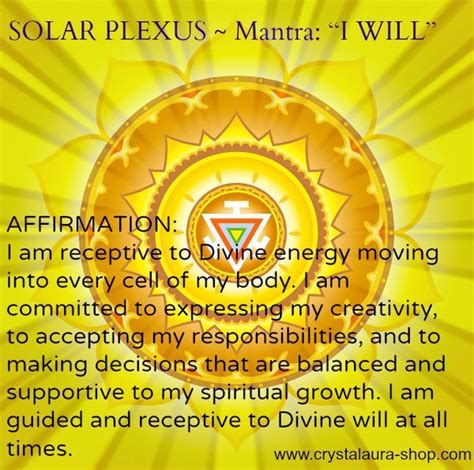 Solar Plexus Chakra Affirmations Chakra Healing Solar Plexus Chakra