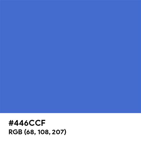 Chinese Blue Color Hex Code Is 446ccf
