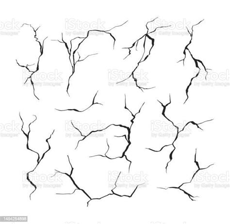 Ground Cracks Stock Illustration Download Image Now Cracked Vector