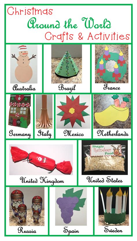 Christmas Around the World Crafts ~ Part of a larger unit. | Christmas, World crafts, Crafts