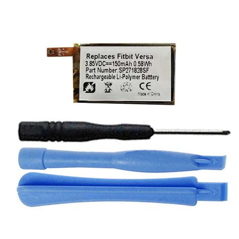 Sp271828sf Battery Replacement For Fitbit Versa Fb504 Fb505 150mah