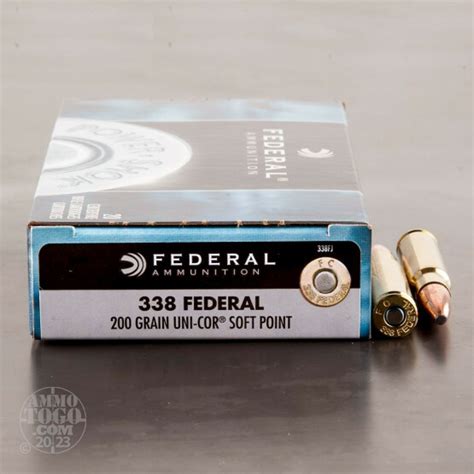 338 Federal Ammunition For Sale Federal 200 Grain Soft Point Sp 20