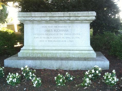 Grave Of President James Buchanan At Woodward Hill Cemetery In