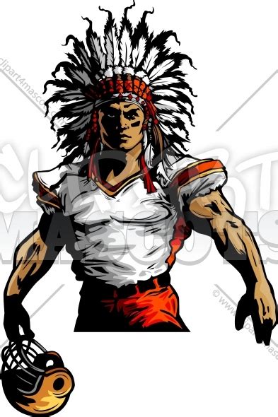 Indian Chief Mascot Clipart