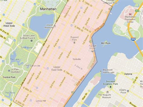 Manhattan Zip Code Map Nyc