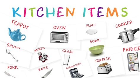 Learn Kitchen Item Names For Kids Kids Learn About Kitchen Tools