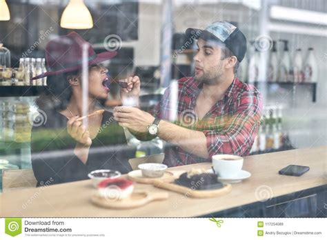 Dating Of Interracial Couple Stock Image Image Of Love Black 117254089