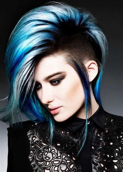 10 intriguing blue hairstyles and color ideas pop haircuts