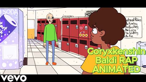 Coryxkenshin Baldi Rap Animated Music Video 4k Youtube