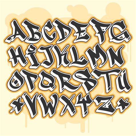 Graffiti Alphabet 227318 Vector Art At Vecteezy