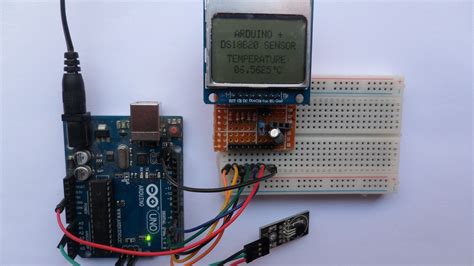 The applications of the ds18b20 temperature sensor include industrial systems, consumer products, systems which are sensitive thermally, thermostatic controls, and thermometers. Arduino Thermometer with DS18B20 sensor and NOKIA 5110 LCD