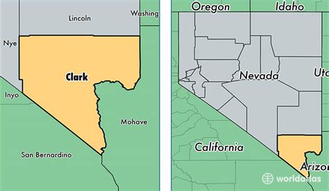 Clark County Nevada Map Of Clark County Nv Where Is Clark County