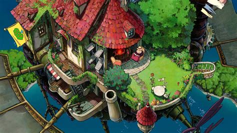 Anime Studio Ghibli Howls Moving Castle 2560x1440 Wallpaper