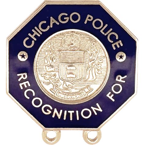 Chicago Police Emblem Of Recognition Pin Cfe Tagman