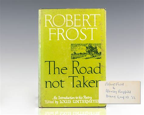 The Road Not Taken Robert Frost First Edition Signed