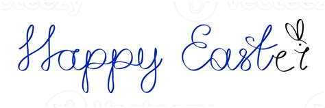 Happy Easter Lettering Png Illustration With Transparent Background