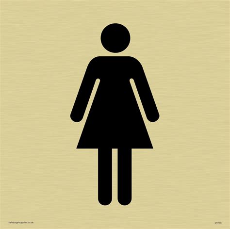 Female Toilet Symbol Only Toilet Door Sign From Safety Sign Supplies