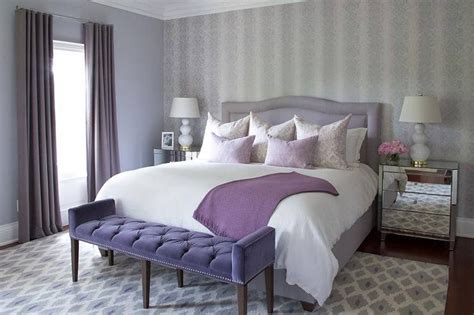 Have you ever wanted to crawl into a bed more than you have right now? Deep Purple and Grey Bedroom Ideas Check more at http ...