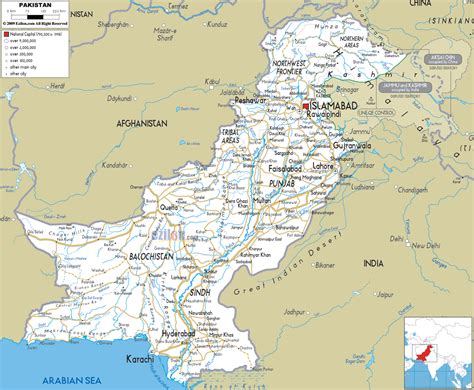 Road Map of Pakistan - Ezilon Maps