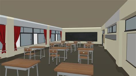 classroom 3d models sketchfab