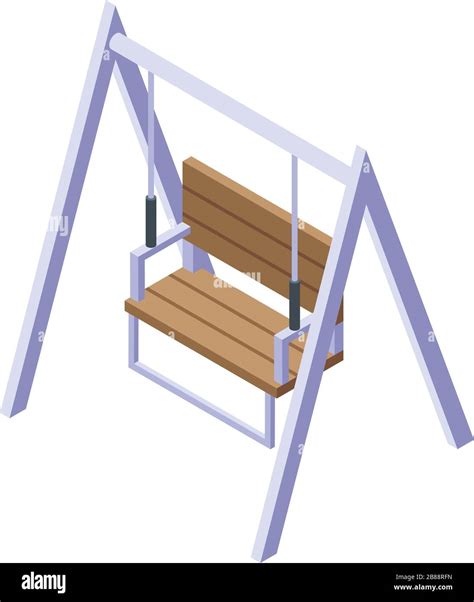  Porch Swing Vector Clipart Set Outline And Stamp Drawing Graphic