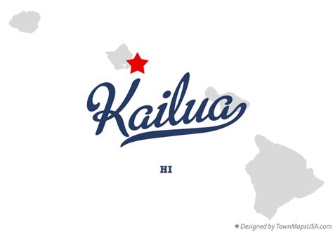 Map Of Kailua Honolulu County Hi Hawaii