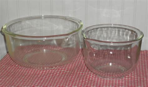 Vintage Clear Glass Mixing Bowls Glass Designs