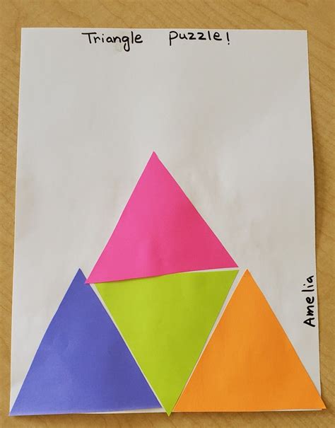 Triangle Craft For Kids Shape Activities Preschool Shapes Preschool