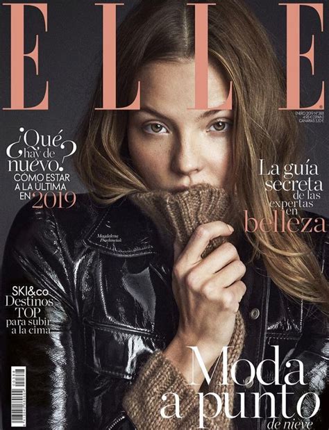 Magdalena Frackowiak Poses In Cool Looks For Elle Spain Elle Spain