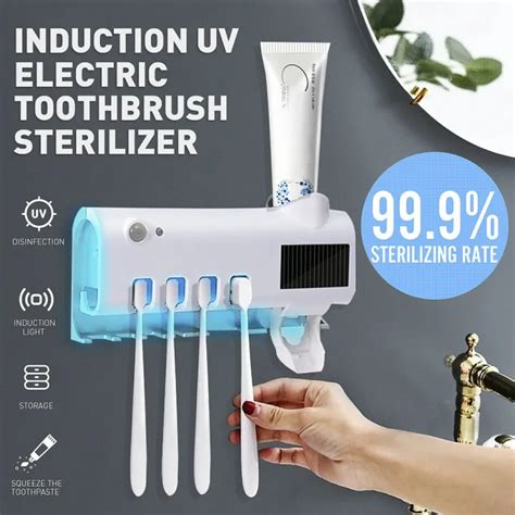Electric Toothbrush Sterilizer Uv Light Antibacterial Toothbrush Holder