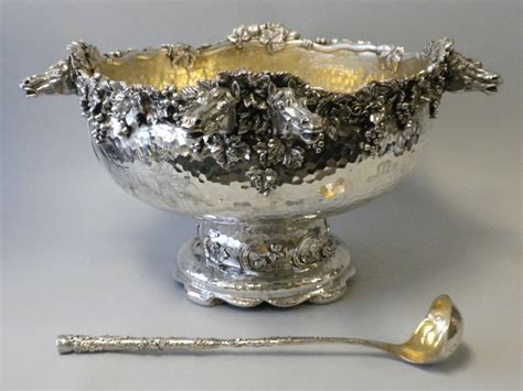 Tiffany And Co Sterling Silver Punch Bowl And Ladle At 1stdibs