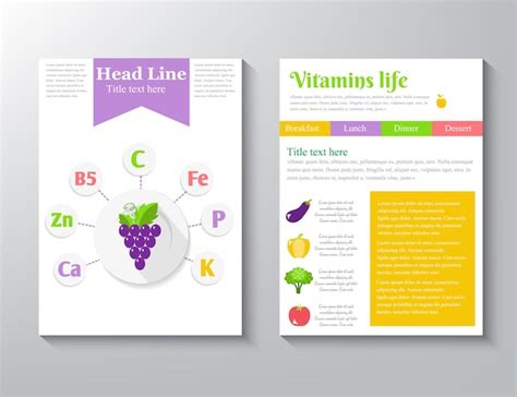 Premium Vector Mineral Vitamin Supplement Icons Health Benefit Flat
