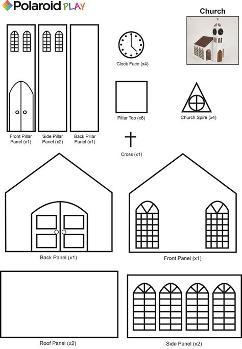 3easy Papercraft Church Template Jaysdump