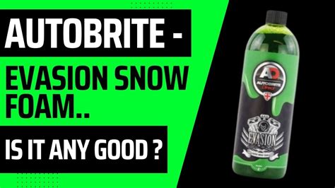 Autobrite Direct Evasion Snow Foam Is It Any Good Youtube