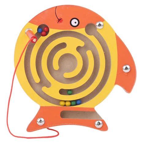 Children Magnetic Maze Toy Kids Wooden Puzzle Game Toy Kids Early