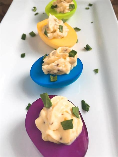 Colored Deviled Eggs Three Olives Branch