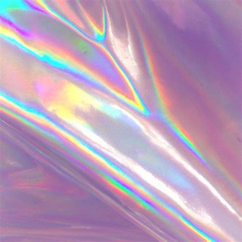 Holographic Holo Iridescent Prism Soft Grunge Aesthetic Pink