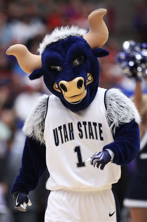 Tucson Az March 17 The Utah State Aggies Mascot Performs During