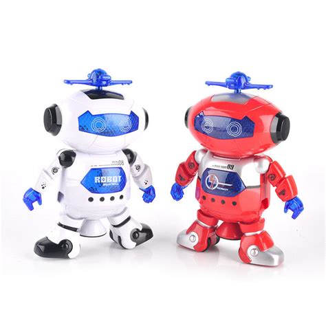 2021 360 Rotating Smart Space Dance Robot Electronic Walking Toys With