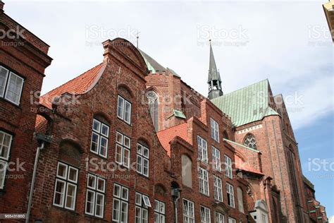 Typical Brick Gothic Architecture In Lubeck Germany Stock Photo