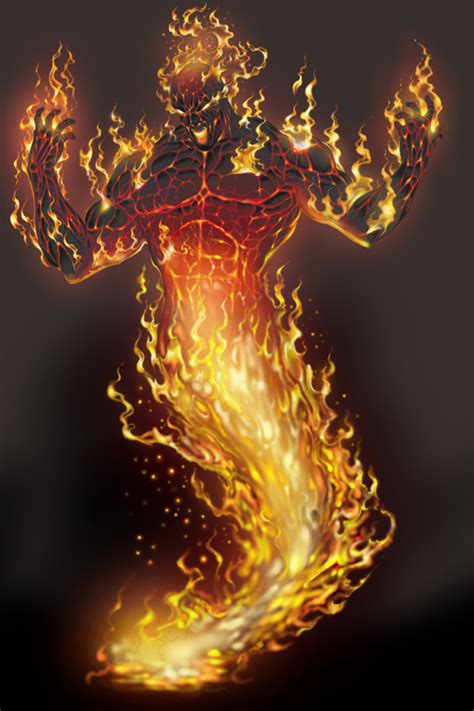 Fire Elemental By Anubiscomics On Deviantart