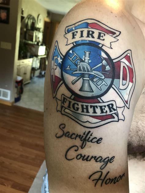 Firefighter Tattoo Brother Tattoos Tattoos For Guys Cool Tattoos