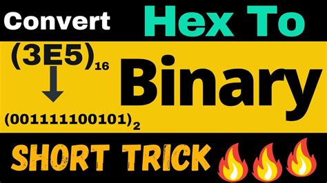 Hexadecimal To Binary Conversion How To Convert Hexadecimal To Binary
