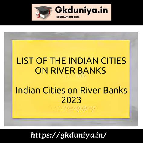 Indian Cities On River Banks List Of The Indian Cities On River Banks