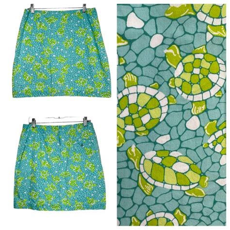 Lilly Pulitzer Skirts Vintage Lilly Pulitzer Turtle Print Skirt